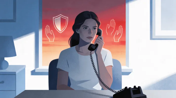 Illustration pour l'article sur les arnaques ciblées sur les femmes seules